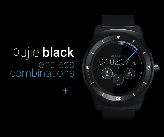 pujie black android wear