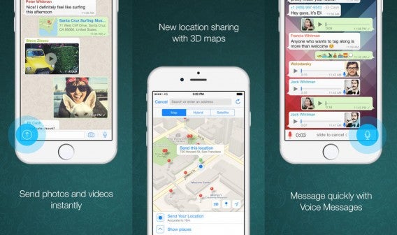 WhatsApp for iPhone combined