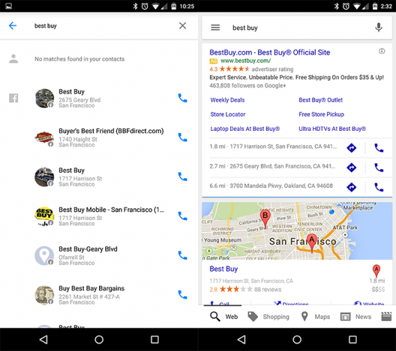 facebook hello business search