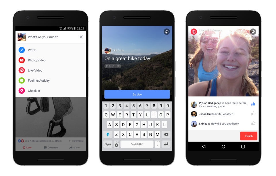 Facebook Live finally launched on the Android app!