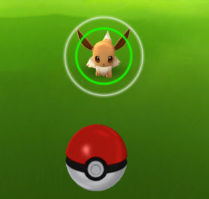 Pokémon Go - Eevee with Green Ring