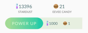 Power Up in Pokémon Go