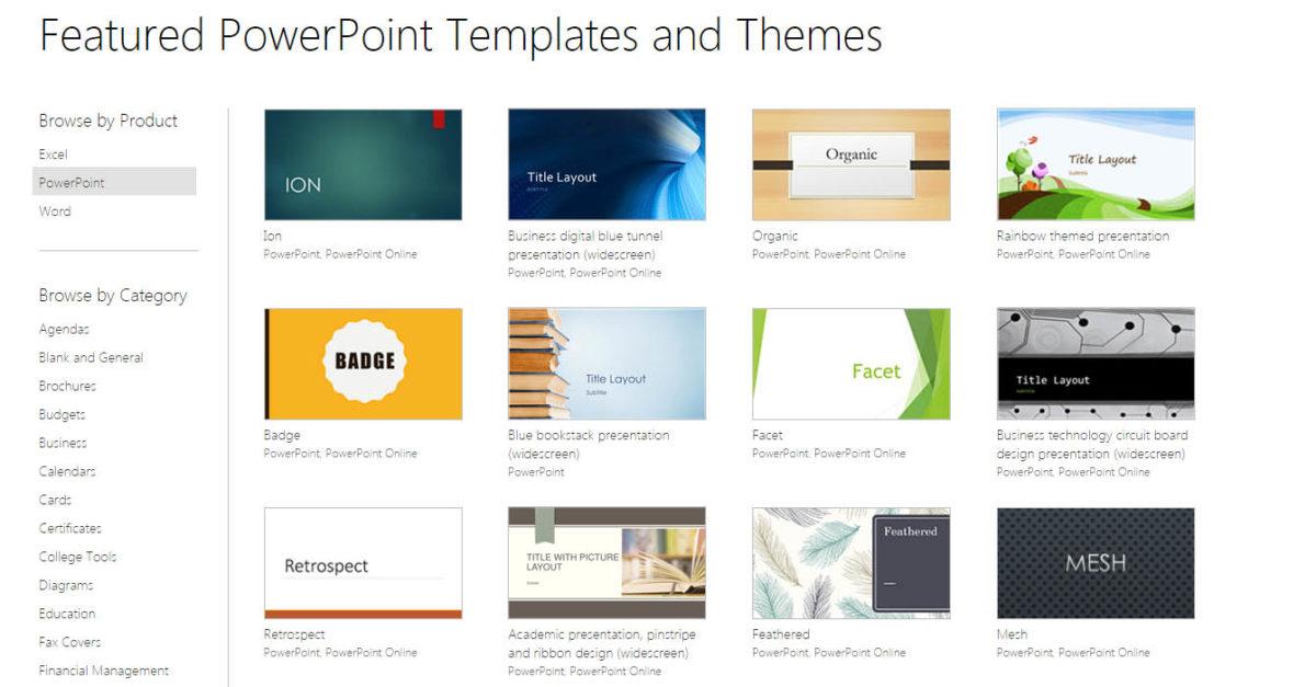 PowerPoint: How to add free templates
