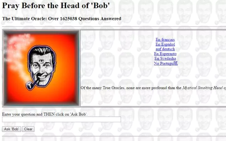 The 13 oldest web pages that are still working today head of bob