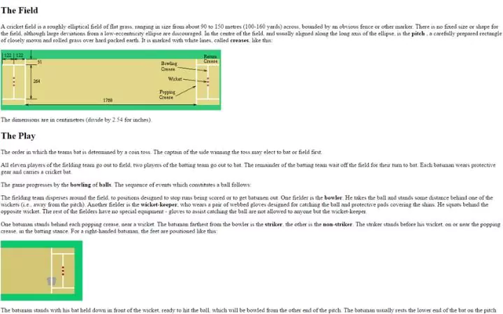 The 13 oldest web pages that are still working today cricket