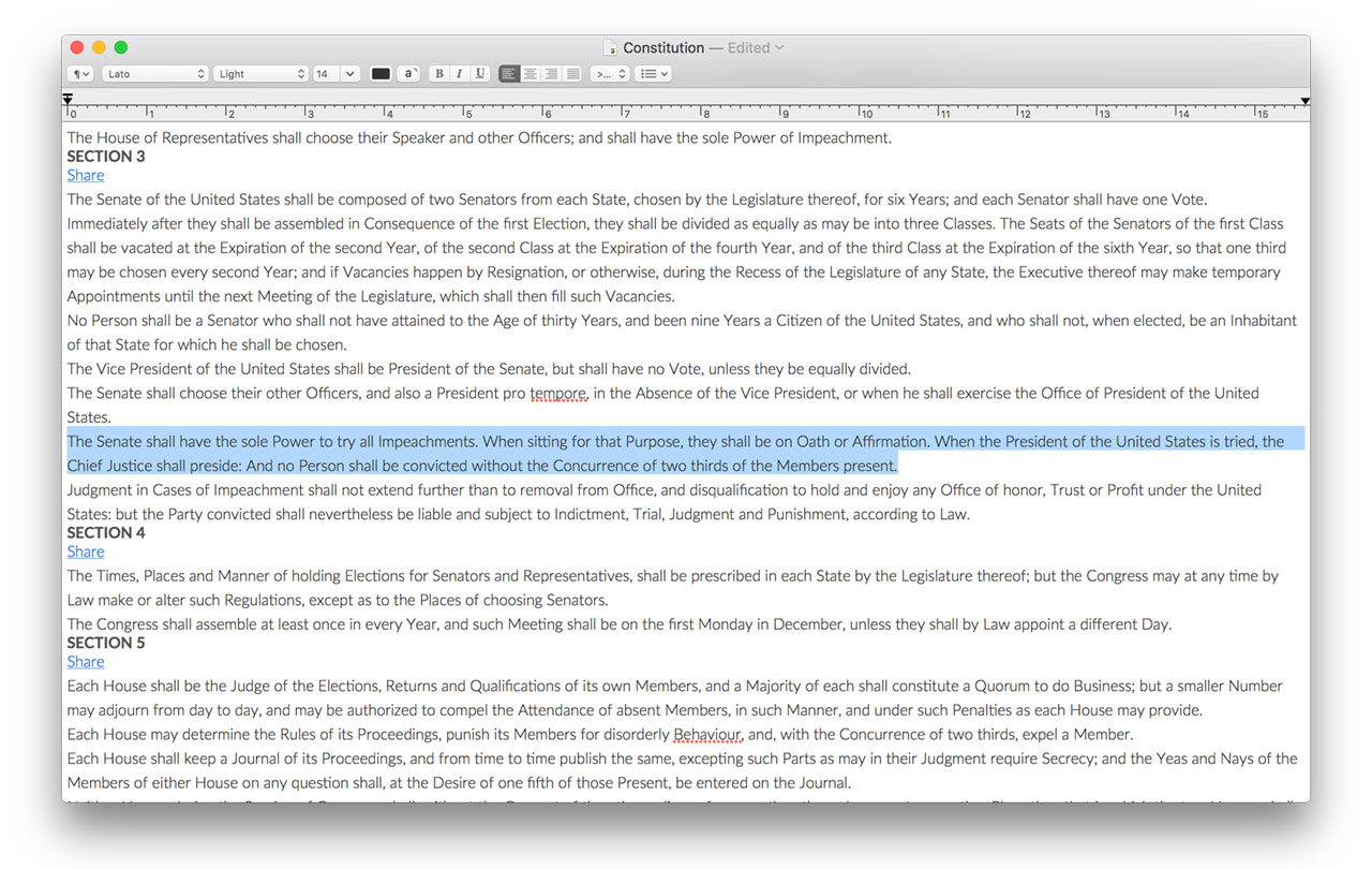 Screenshot - TextEdit - Constitution
