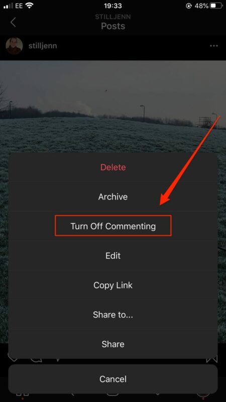 How to Stop People Commenting on Your Instagram Posts