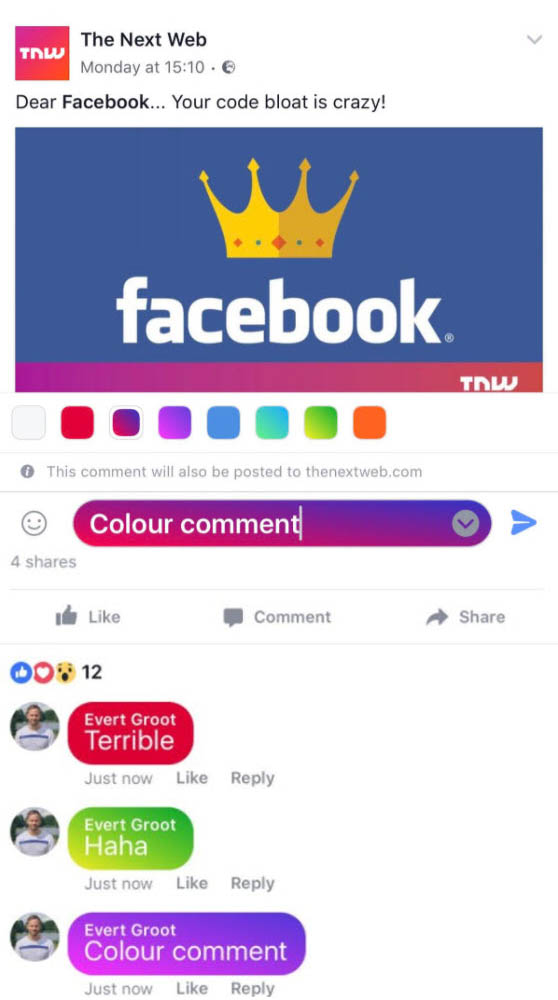 fb colors