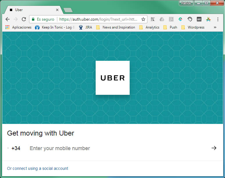 uber desktop