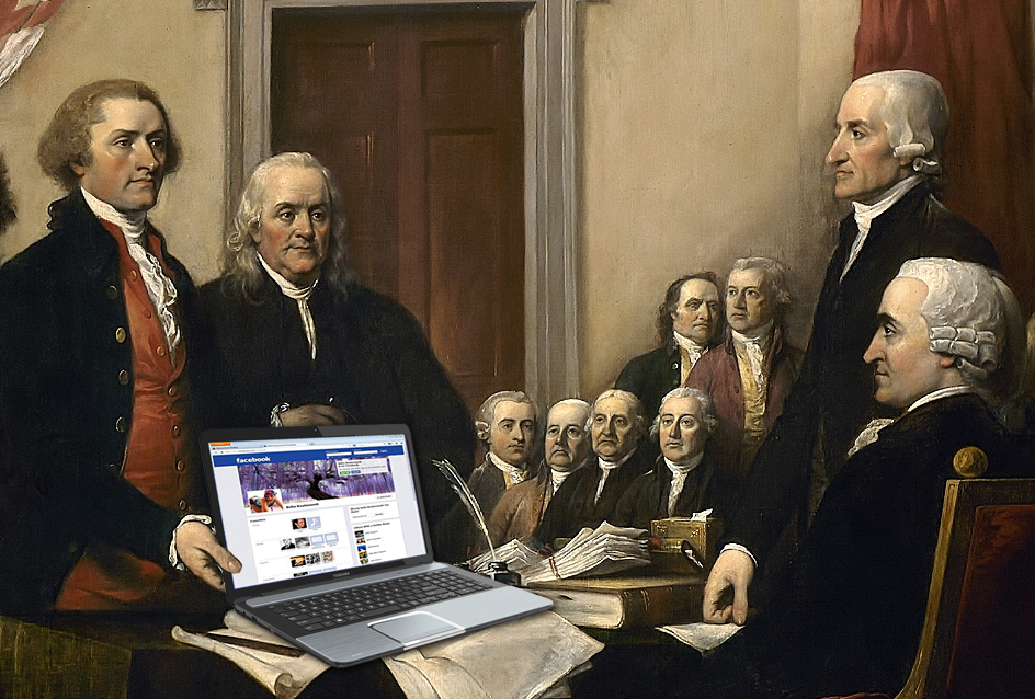 Do These Photoshopped Images Tell Us What the Founding Fathers Really Think of Trump?