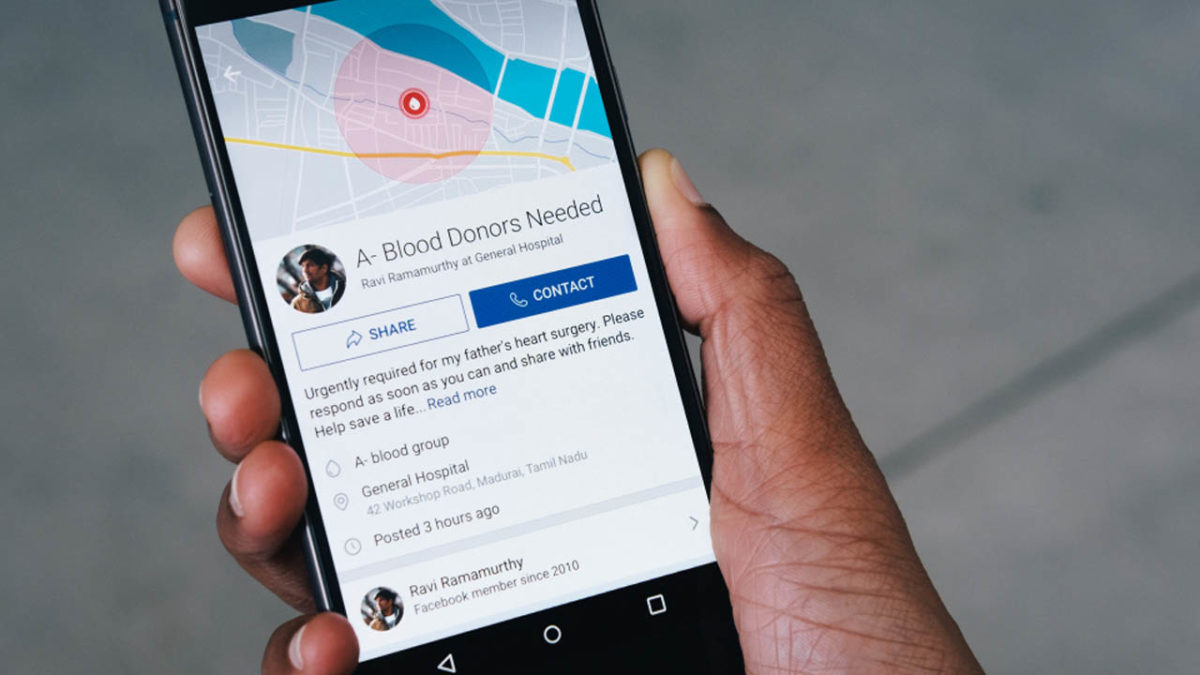 New Facebook Feature Aims to Help Increase Blood Donations in India