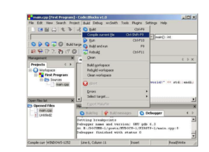 Create a sample program with Code::Blocks - Softonic