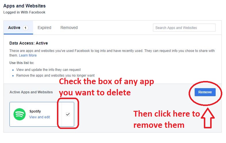 Just select the ones you want to stop being synced to, and click Remove.
