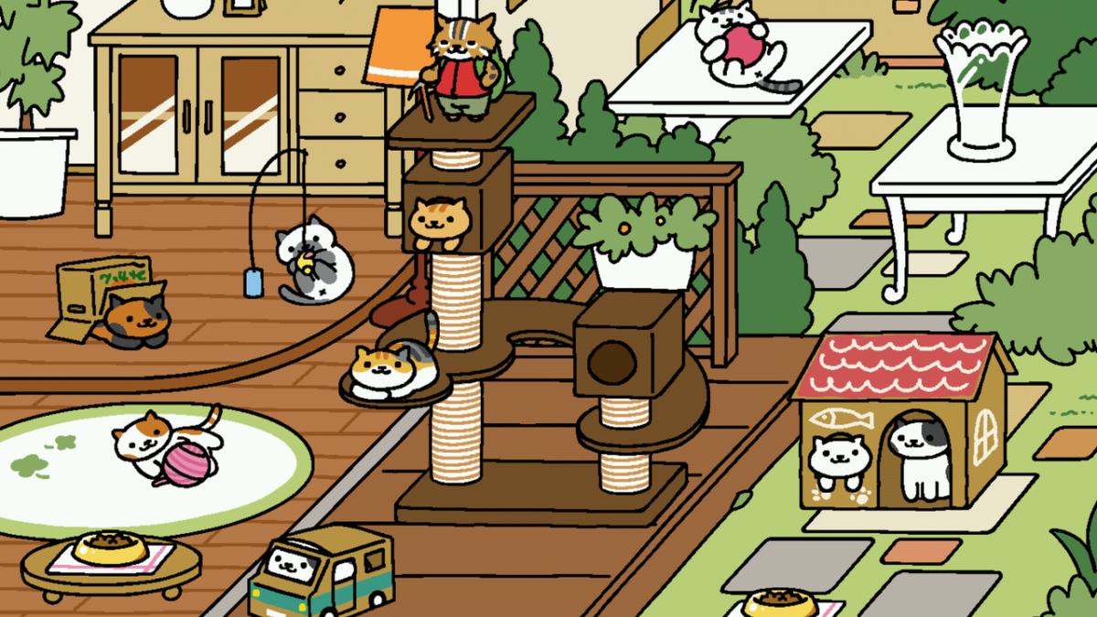Collect cats with the free Neko Atsume app