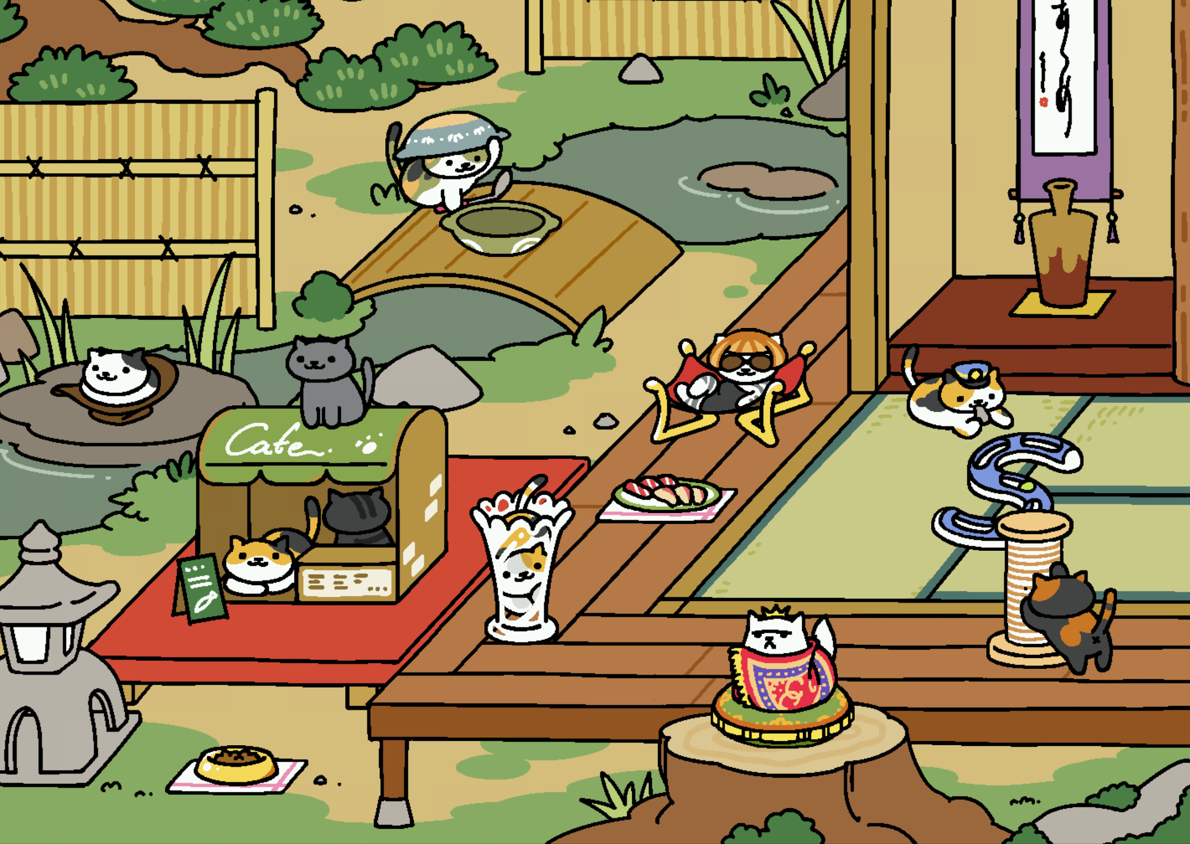 Collect cats with the free Neko Atsume app - Softonic