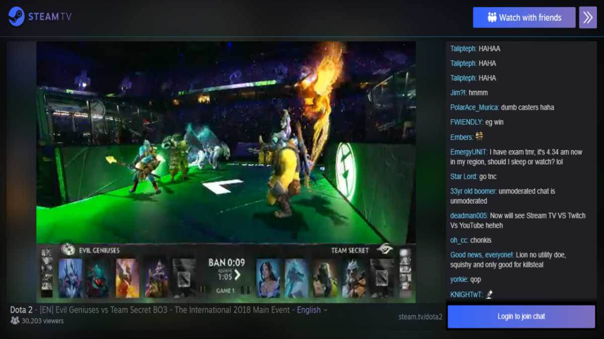 Steam.tv is Valve’s answer to Twitch