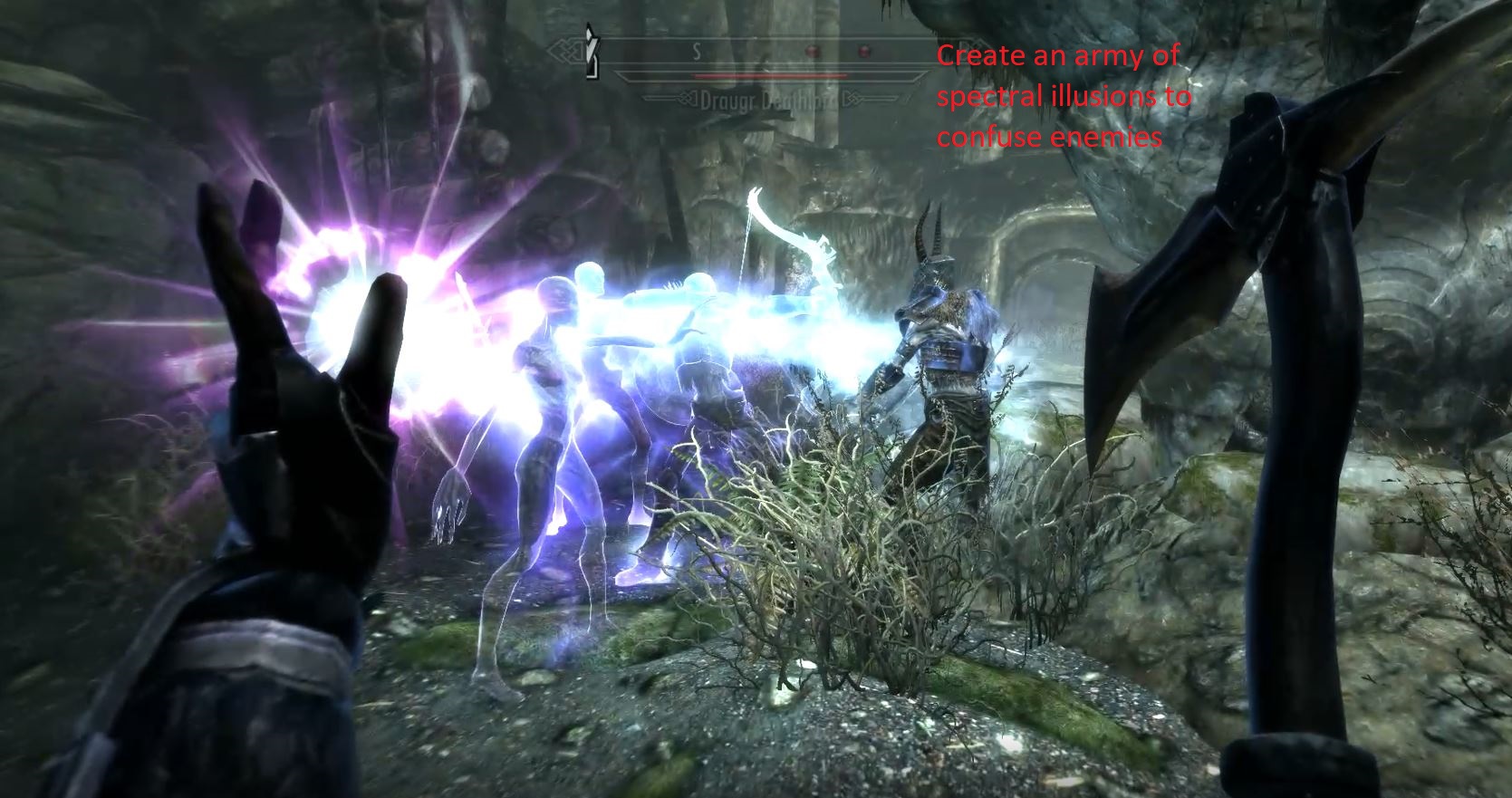 Use a powerful array of debuffs and illusions