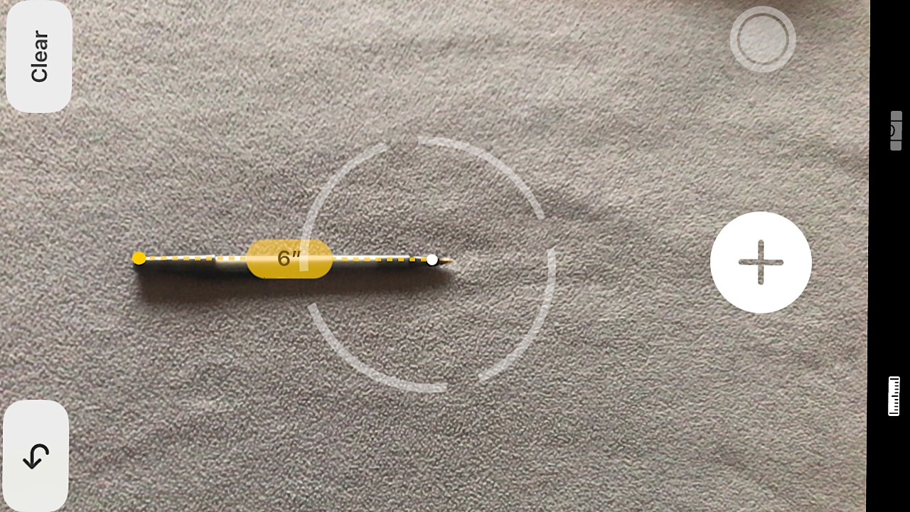 measure app screenshot of pen