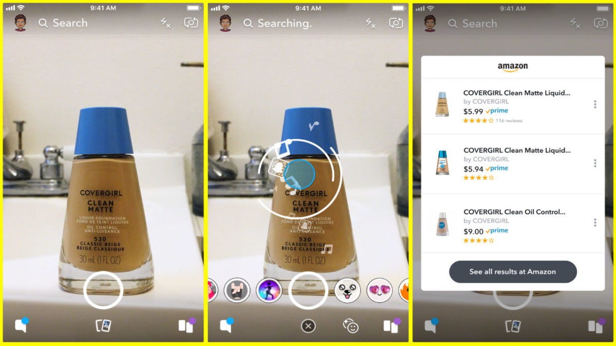 Snapchat uses augmented reality to team up with Amazon