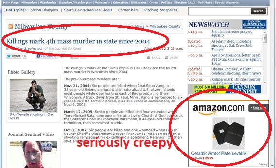 Targeted ads are creepy and unwanted