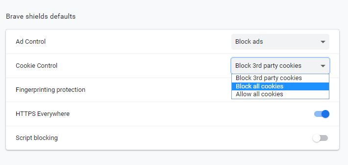 Do you want to block all cookies