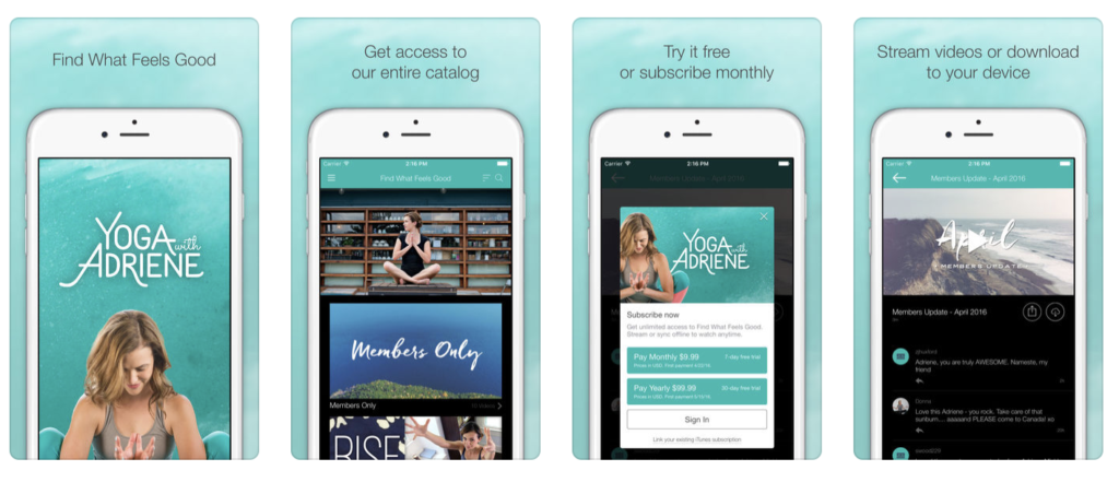 Yoga with Adriene app