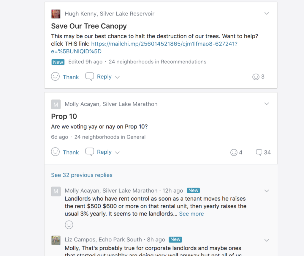 Nextdoor Board Example
