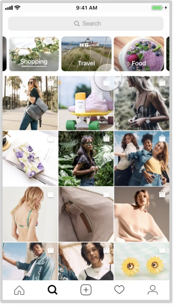 Social shopping Instagram