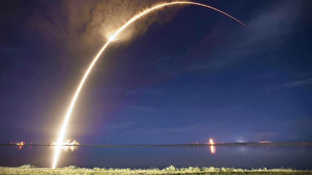 Watch the Falcon 9 launch light up the California sky