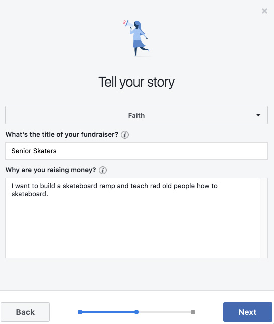 facebook fundraiser