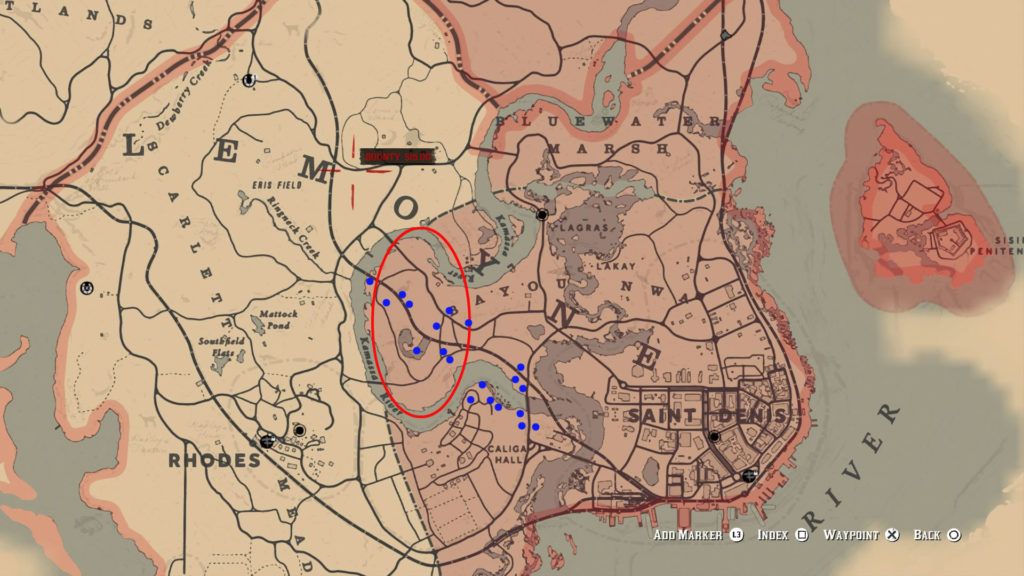 red dead redemption 2 quest map part 1