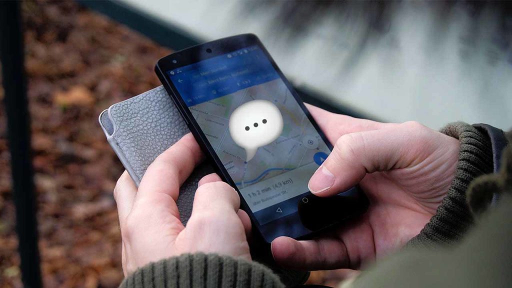 Message businesses from Google Maps