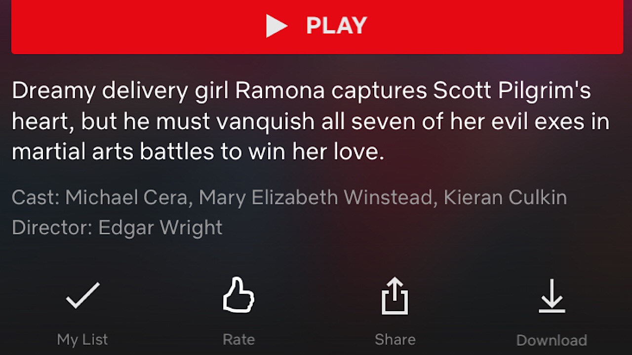 Scott Pilgrim netflix screenshot