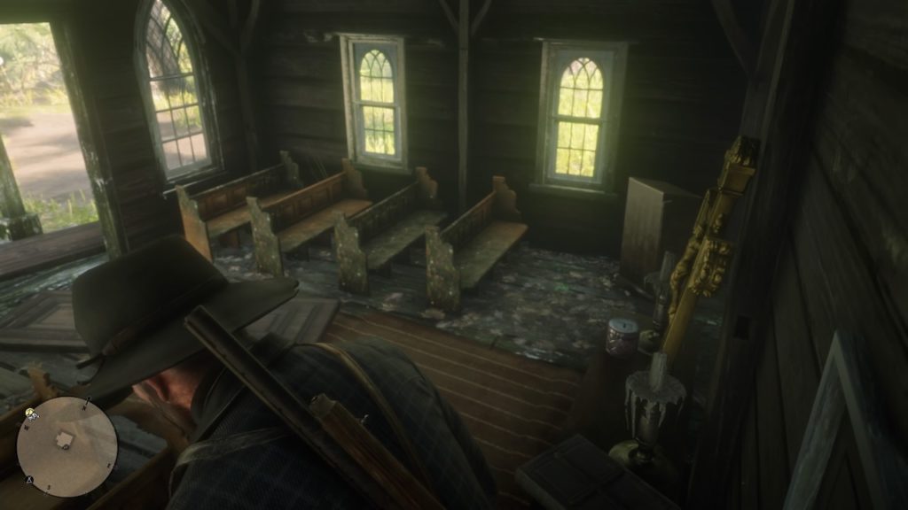 red dead redemption 2 mini church interior