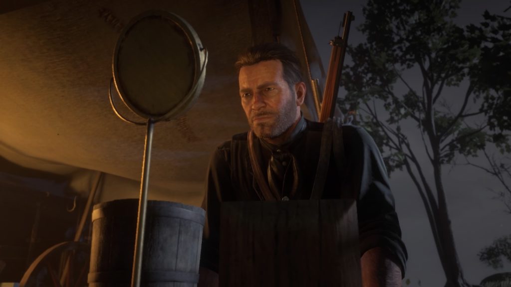 red dead redemption 2 arthur shaving