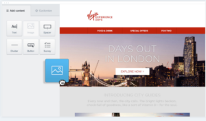 drag and drop campaign monitor