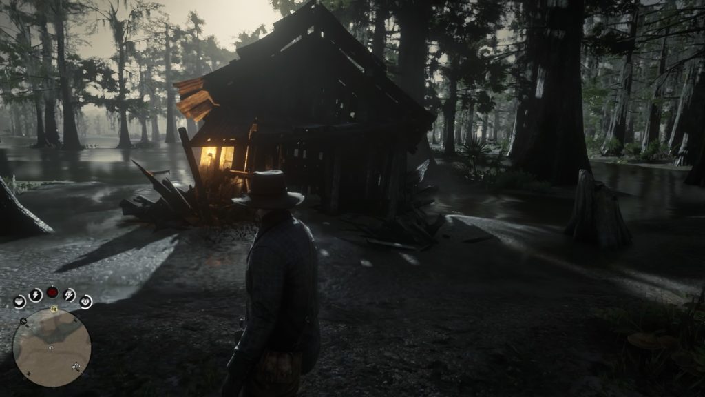 red dead redemption 2 sinking hut