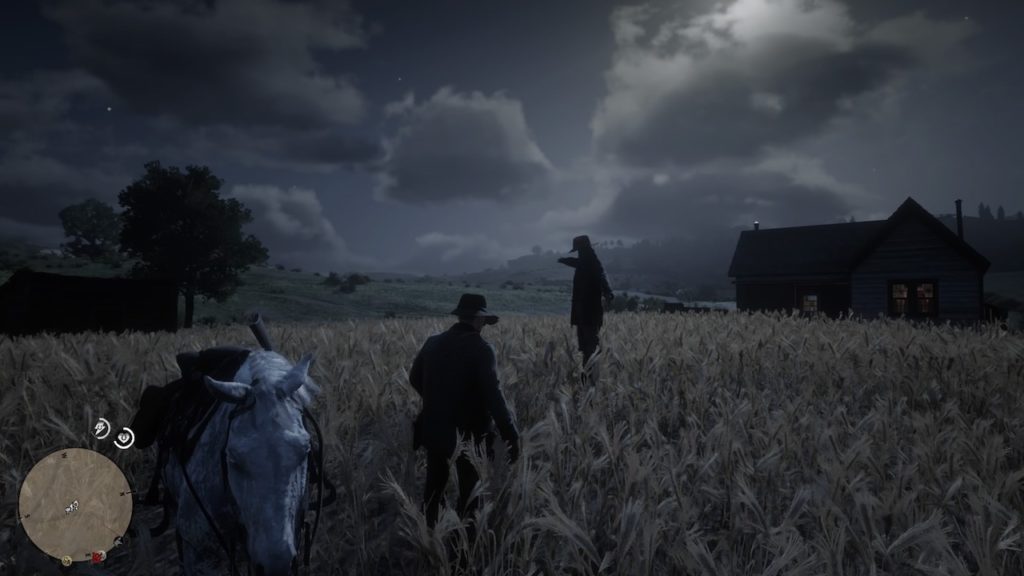 red dead redemption 2 scarecrow field