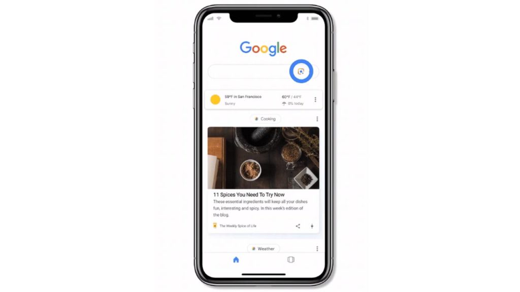 Google lens Google app ios