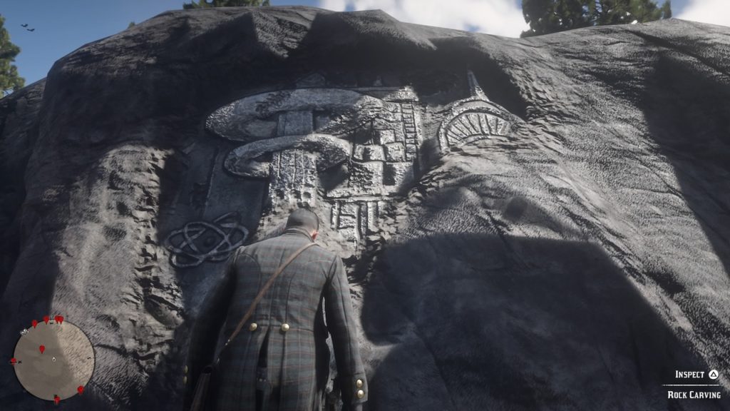 red dead 2 bacchus station carving