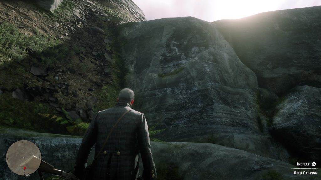 red dead 2 deer cottage carving