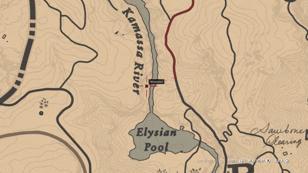 red dead 2 elysian pool bone map