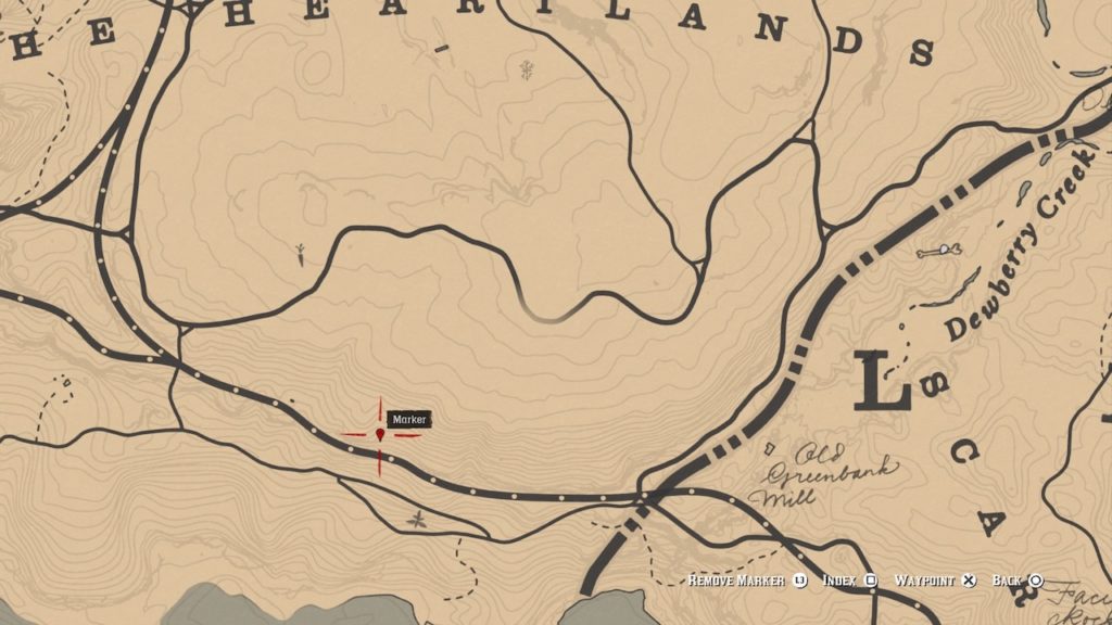 red dead 2 heartlands hill bone map
