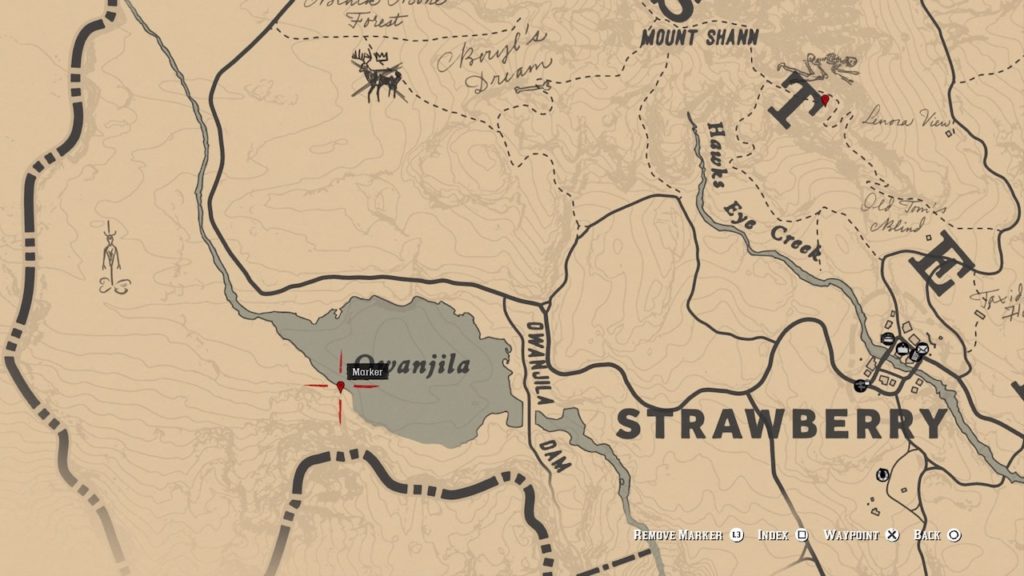 red dead 2 owanjila carving map