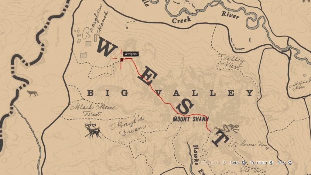 red dead 2 pronghorn ranch south bone