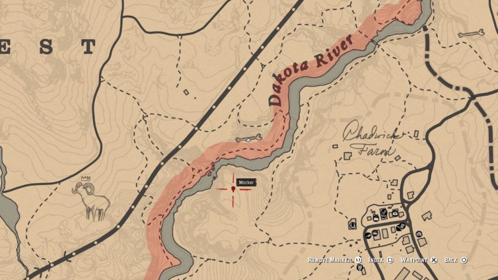 red dead 2 valentine north bone map