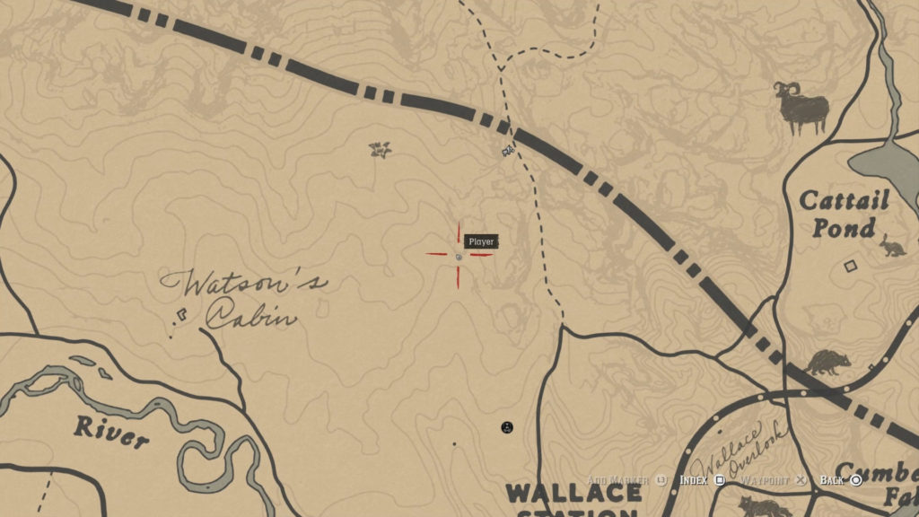 red dead 2 watson's cabin map