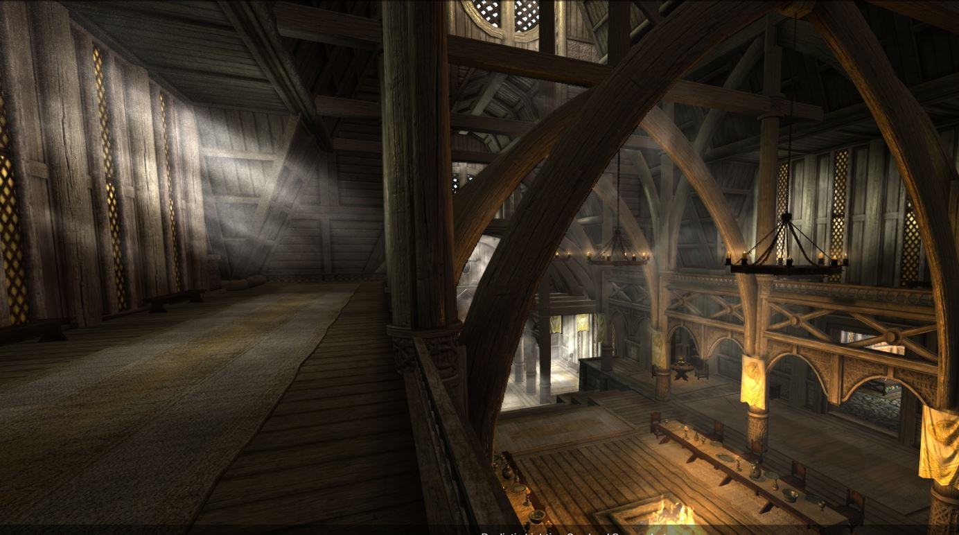 Dust particles meander peacefully down onto dim carpets and wood floors.