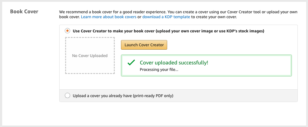 Cover Creator Start