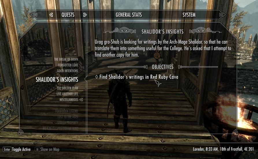 Shalidor's Insight provides useful scrolls to temporarily bump your magic skills
